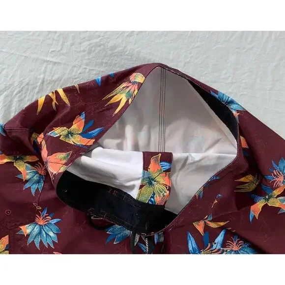 Volcom Lightweight Quick Dry Board Cargo Shorts. Burgundy Floral, Men's 30. EUC! - Picture 3 of 5